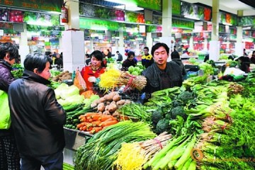 江蘇常州市：本地菜大量上市 部分菜價(jià)回落 ()